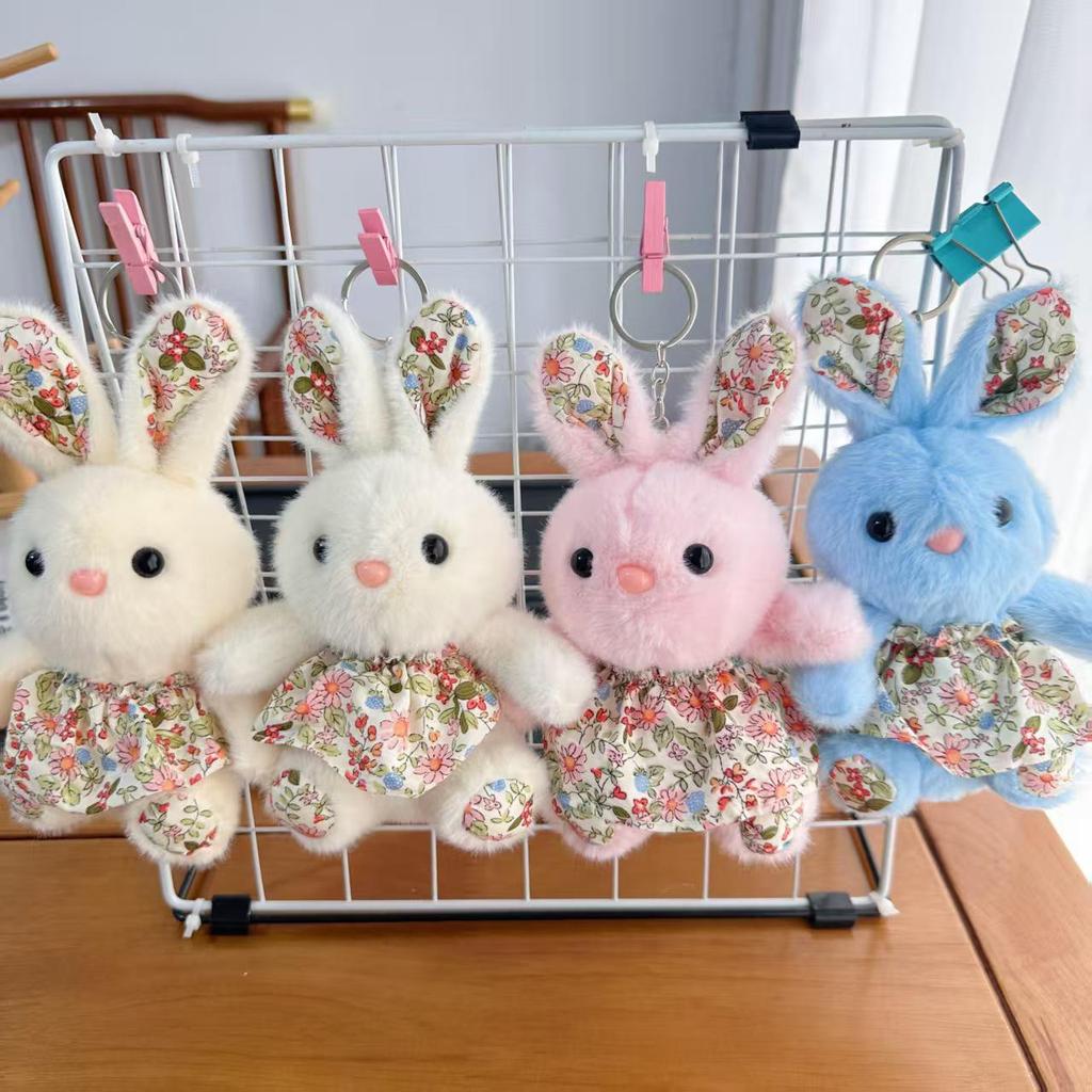 Mini Plush Toy Claw Machine Keychain Charms