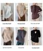 100% Pure Wool Half-High Collar Knit Sweater - Women's Autumn/Winter Soft Pullover, Thick Base Layer.
