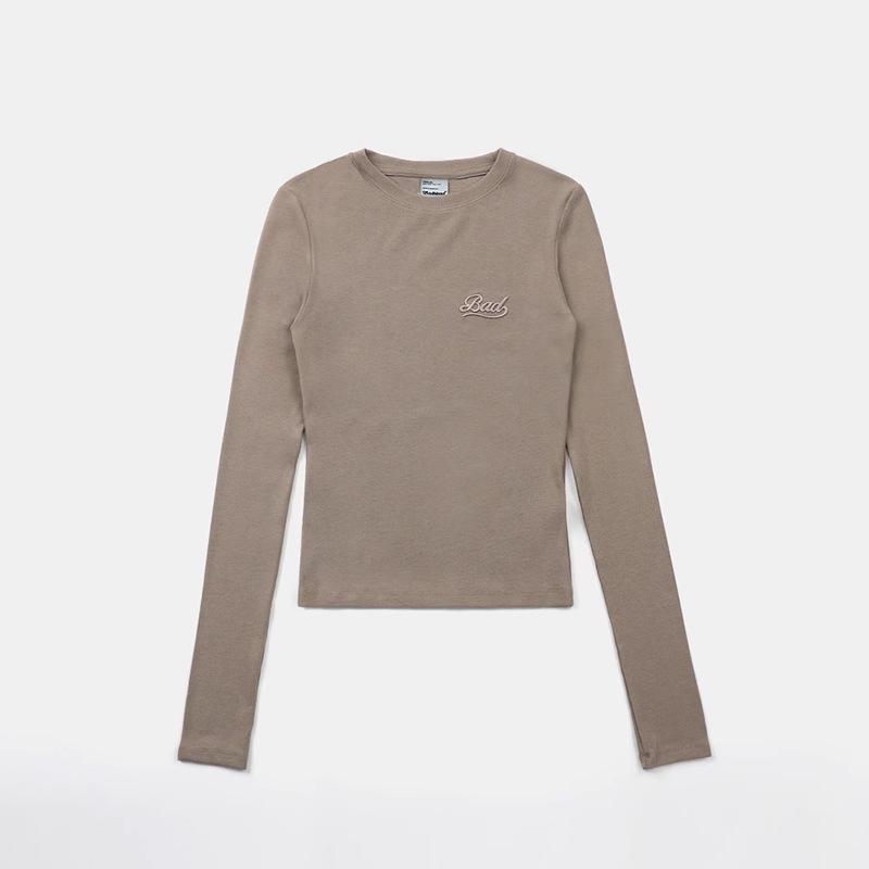 Korean Badblood BCAC Series American Spicy Girl Women s Slim-Fit Long Sleeve T-Shirt Small