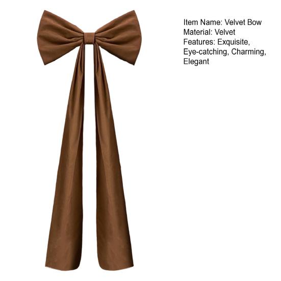 71 Inches Christmas Extra Large Velvet Bow Giant Xmas Tree Toppers Bows for Home