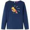 Children's Long-Sleeved T-Shirt, Navy Blue, 116