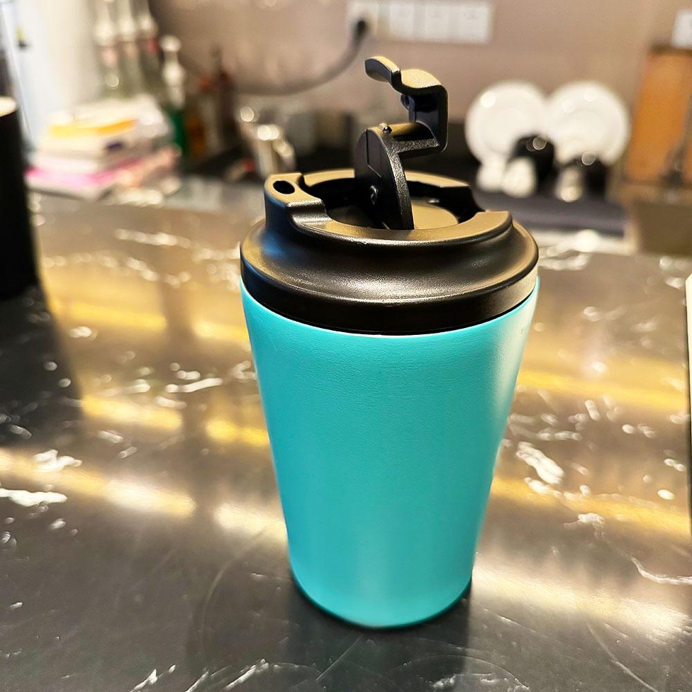 Travel Thermal Vacuum Flask Insulated Cup Milk Tea Water Bottle 350ml Stainless Steel Coffee Water Tumbler 12oz(340.19g) мятный