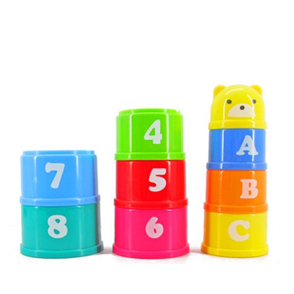 

9pcs/set Stacking Cups Toys for Baby Toddler Children Educational Learning Toy