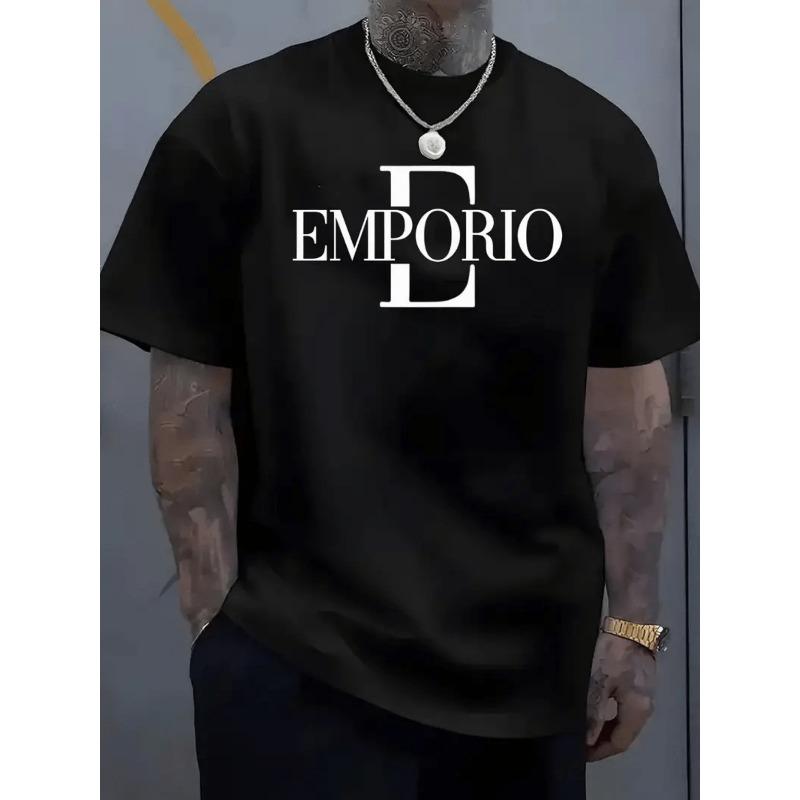 European sizes New Summer Trendy Printed Short-Sleeve Men s T-Shirt S