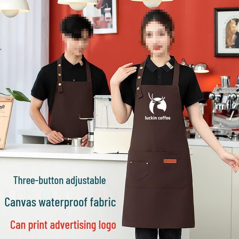 Waterproof Canvas Neck Strap Work Apron