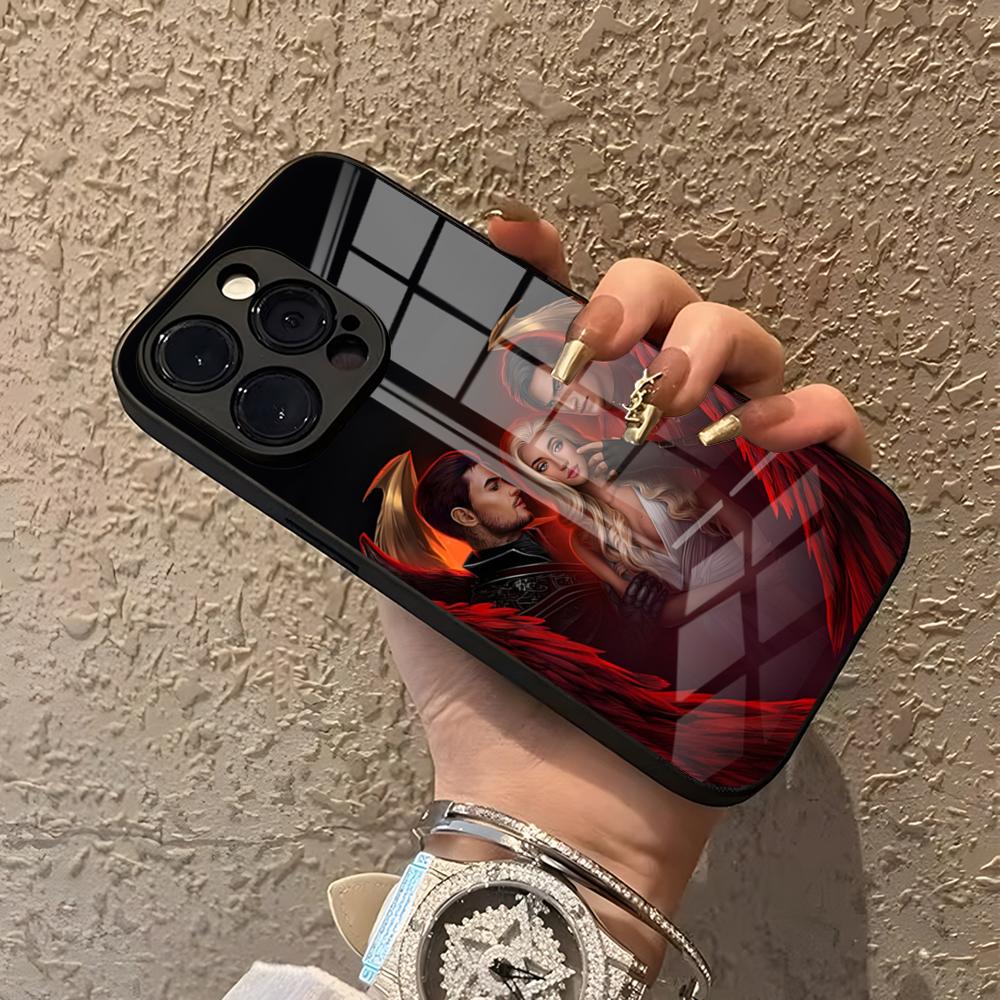 Romance Club Phone Case For IPhone 15 Pro Max 14 Pro 12 11 13 Mini X XR XS 8 7 Plus SE Tempered Glass Back Cover