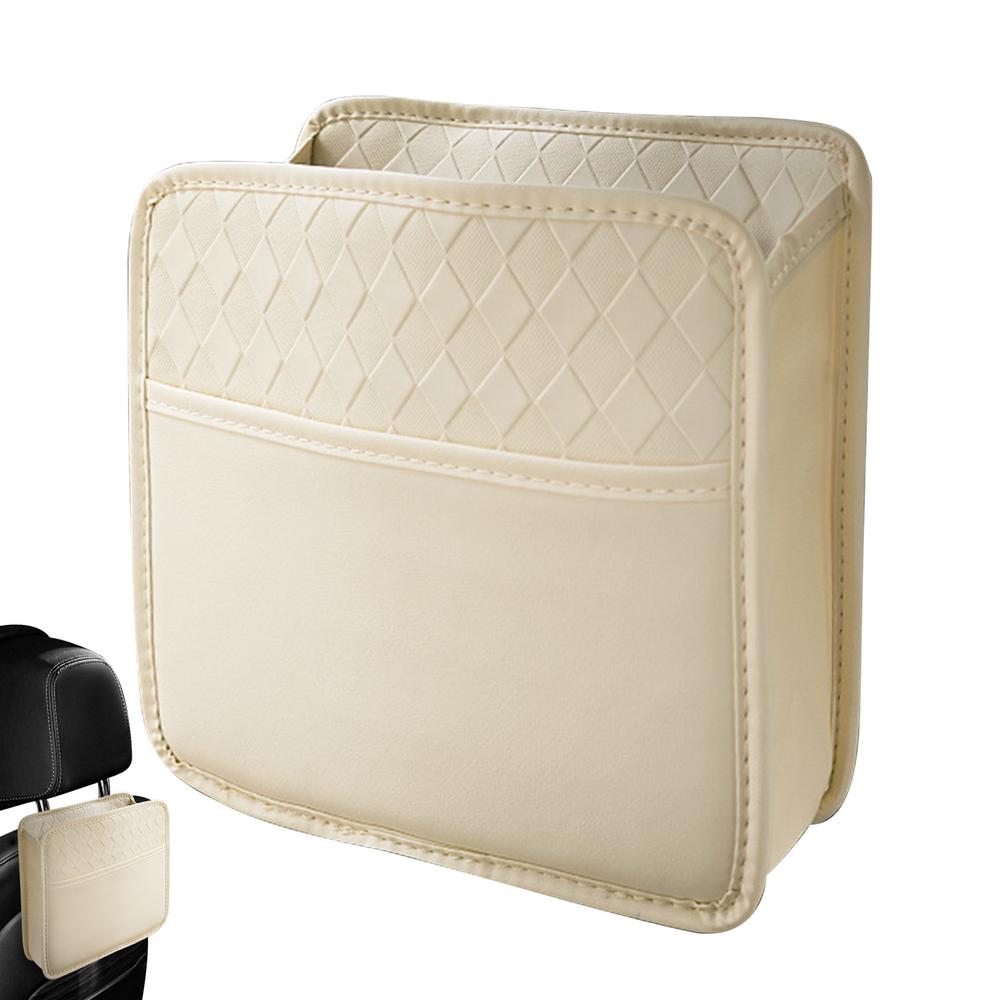 

Сумка для хранения на заднем сиденье, сумка для хранения из искусственной кожи на спинке сиденья, автомобильная сумка для хранения вещей, многоцелевая сумка для игрушек белый