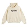 Supreme Style Printed Hoodie Unisex Loose Drop Shoulder Sweatshirt Casual Streetwear