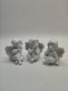 Small Ceramic Angel, 3 Pieces, Set (3 Pieces) / White /288