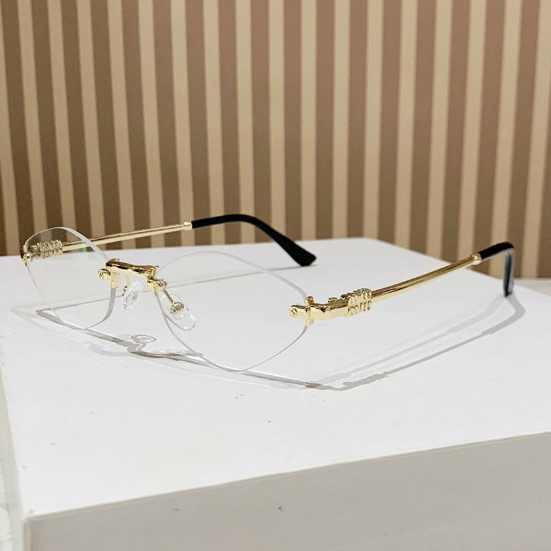 JYL TS Sunglasses Frameless Square Diamond Street/90352 B-461 лавандовый