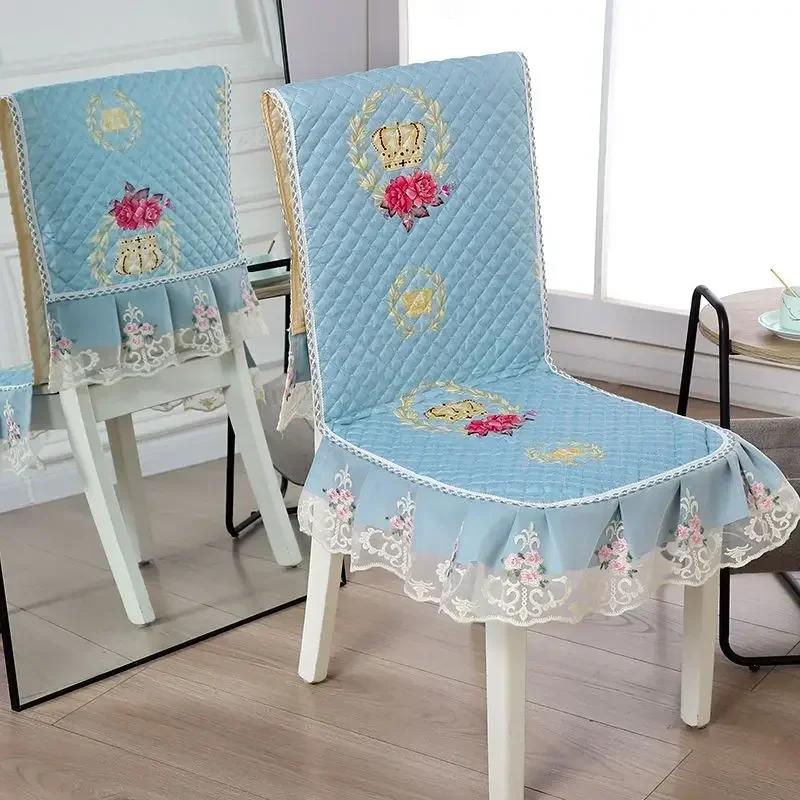 Δαντελένια πλάτη καρέκλας Γραφείο και κάλυμμα καρέκλας Αρχική Ορθογώνιο τραπεζομάντιλο Τέχνη Τραπεζομάντιλο Καρέκλα τραπεζαρίας Ενσωματωμένο μαξιλάρι