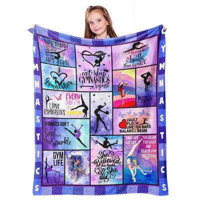 Super Soft Gymnastics Enthusiast Blanket Vintage  Blankets for Beds  Blanket  Grinch  Throw Blanket  Picnic Blanket