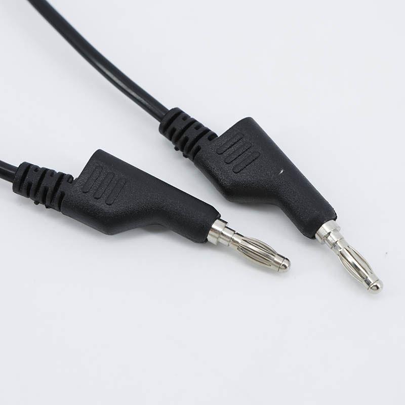 50cm 100cm Dual 4mm Stackable Banana to banana Plug Cables wire cord Multimeter Test Leads Electrical Red/Black 1000V 15A
