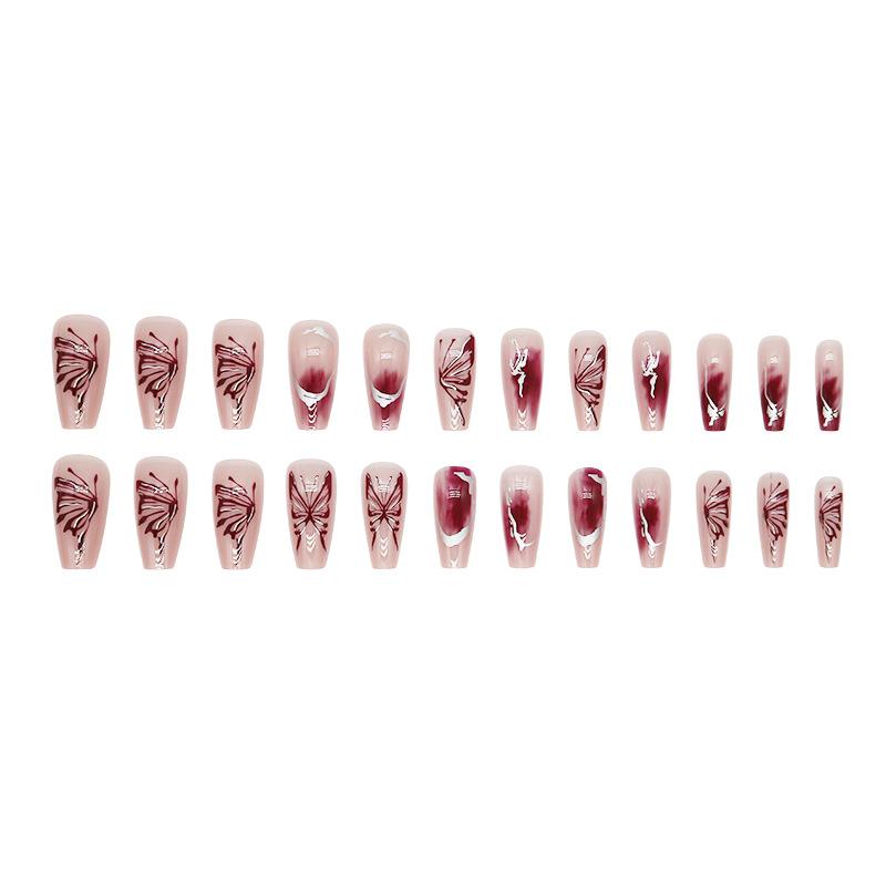 1 Box French Detachable Ballerina False Nails Wearable Fake Nails Nail Tips Manicure Tool Press On Nails