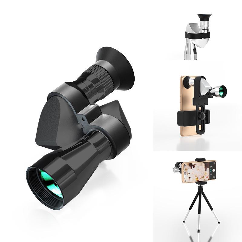 Portable Angled Monocular Telescope for Concerts with Smartphone Photography