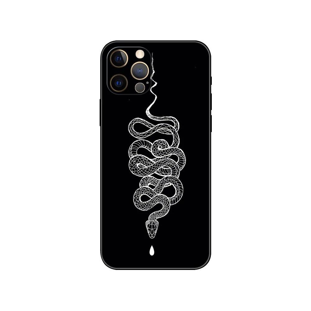 Horror Animal Cobra Phone Case For iPhone Samsung Galaxy Redmi Xiaomi Oppo OnePlus Note S A 7 8 9 10 11 12 13 14 20 21 22 23 53 54 Pro Max Plus Ultra