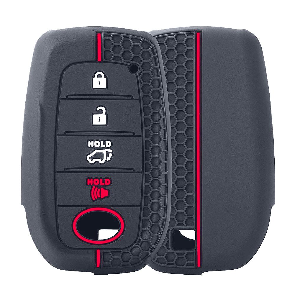 For Toyota Tacoma Fortuner Corolla Venza Grand Highlander Rav4 Xse Prime Land Cruiser Hilux Silicone Car Key Case Caps
