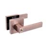Aluminum Alloy Three-Bar Door Lock Square Furniture Hardware Three-pole Handle Lock Privacy Modern Style