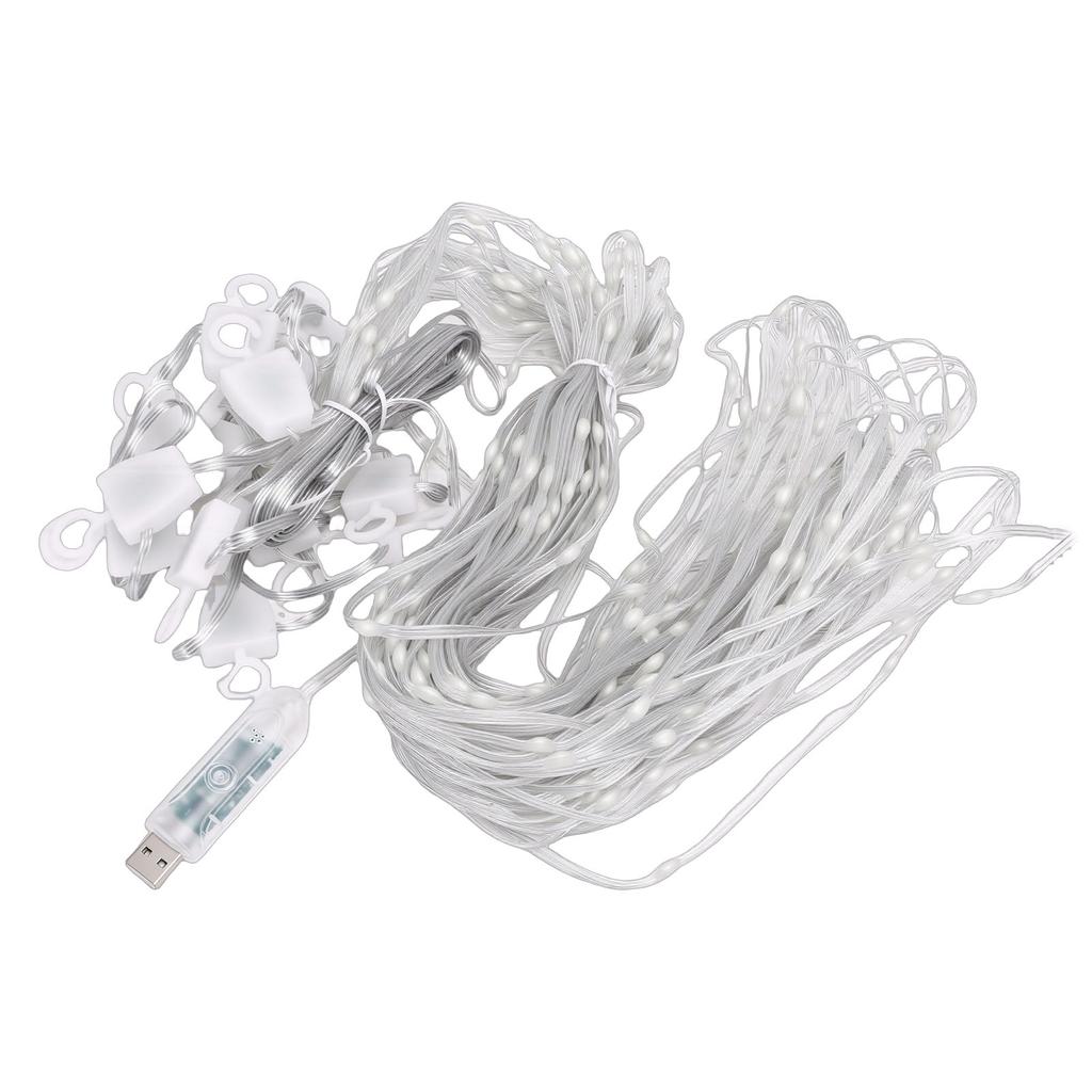 400 LED Smart Curtain Lights Color Changing RGB Fairy Lights DIY Hanging String Lights IP42 Water Proof with App Remote