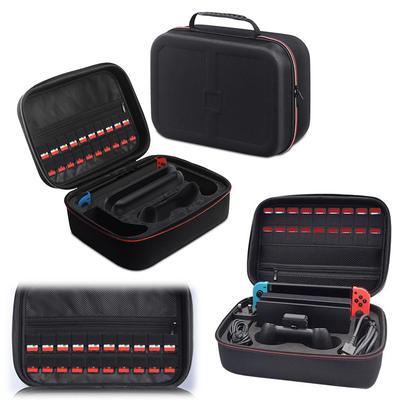 For NS2 Game Console Travel Case with 18 Card Slots Large Console Storage Bag Dustproof Hard Shell Box Outdoor Storage Handbag