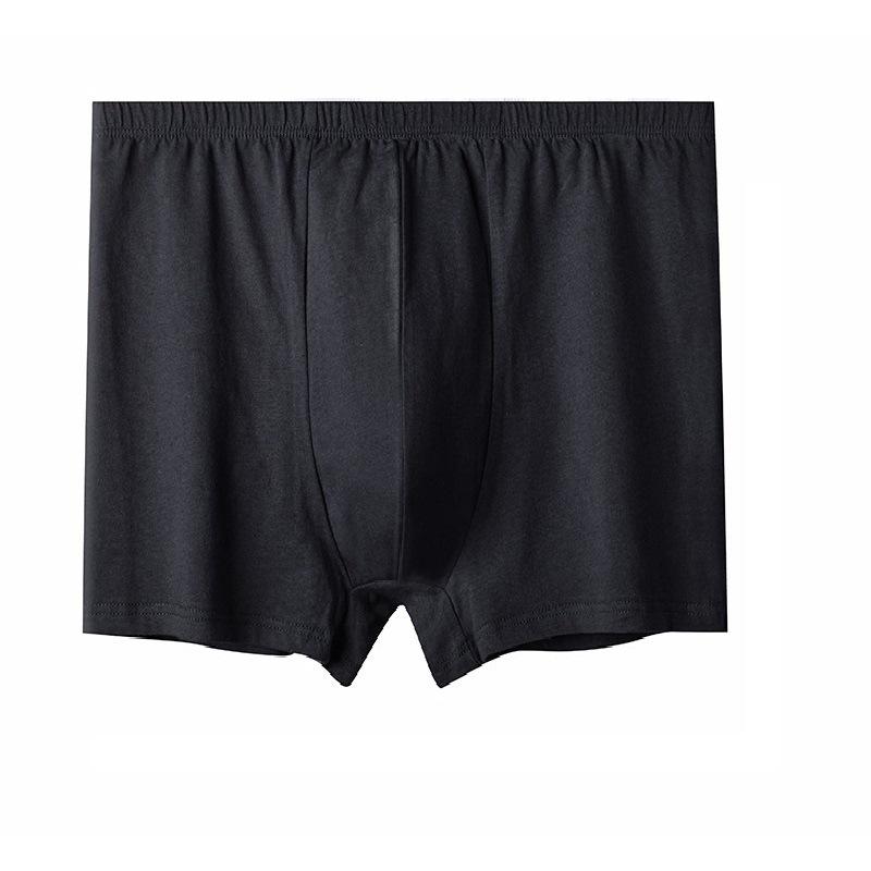 Men's Underwear Cotton Flat Cornered Middle-aged and Elderly Plus Size High Waist Loose Shorts