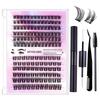 Diy Segmented False Eyelashes 12 Rows Large Capacity Glue Tweezers Set Combination Eyelashes