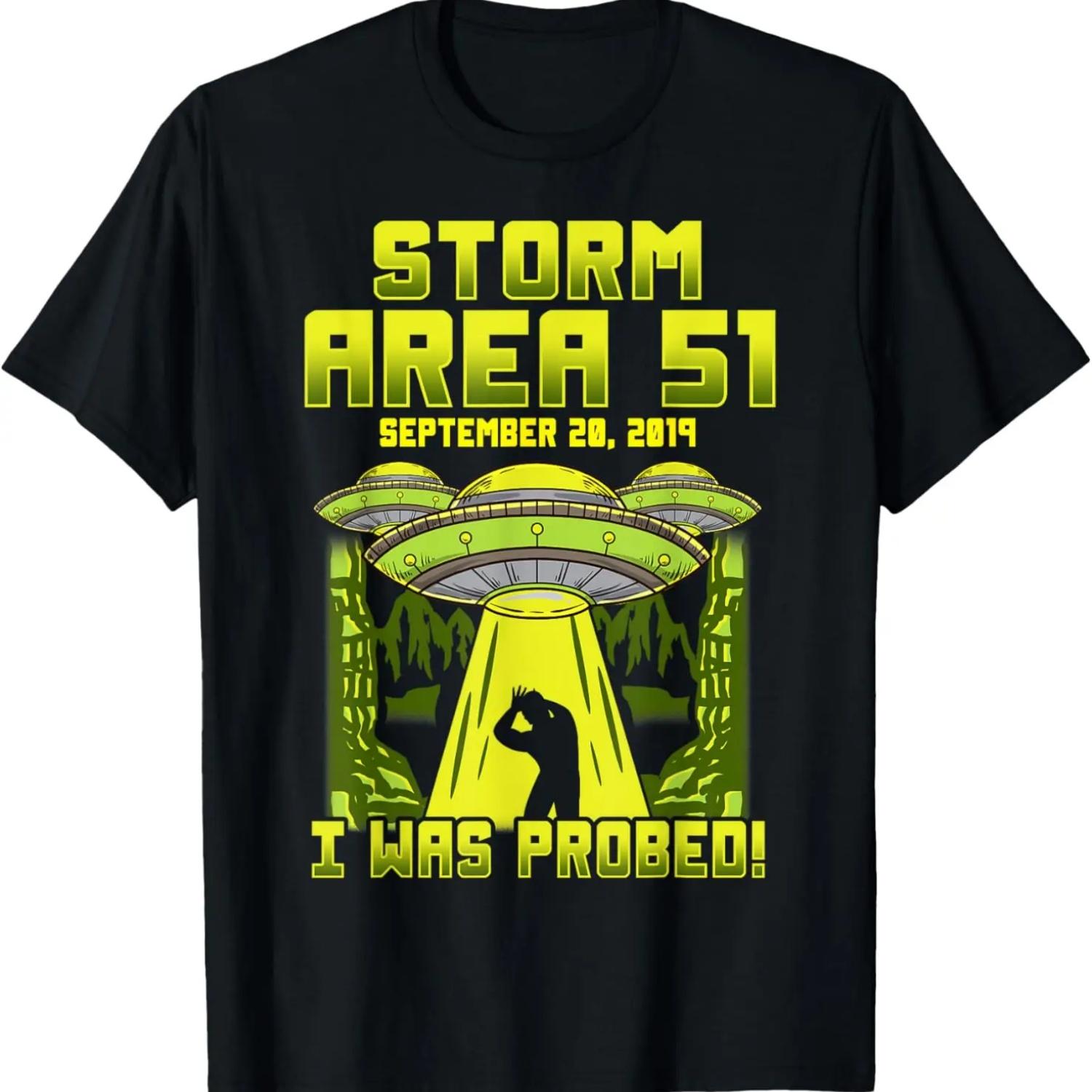 Funny Aliens UFO ALIEN PROBE T-Shirt S