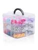 1pcs Transparent Plastic Storage Box Multifunctional Jewelry Box For Jewelry Organizer Storage Small Item Supplies Container Box