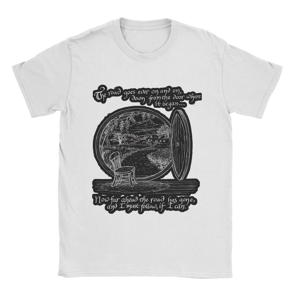 Mens Fellowship Hiking Club  T Shirt LLords Of The RRings Meme Pure Cotton Clothing Vintage Short Sleeve Round Neck TShirt