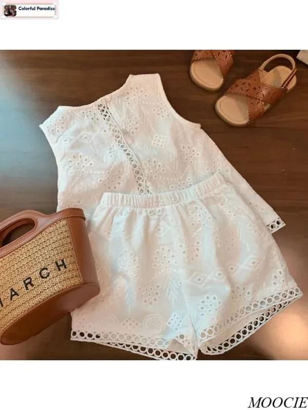Mädchen Sommer Neue Sommerkleidung Stilvolles Kinder Dünnes T-Shirt Shorts