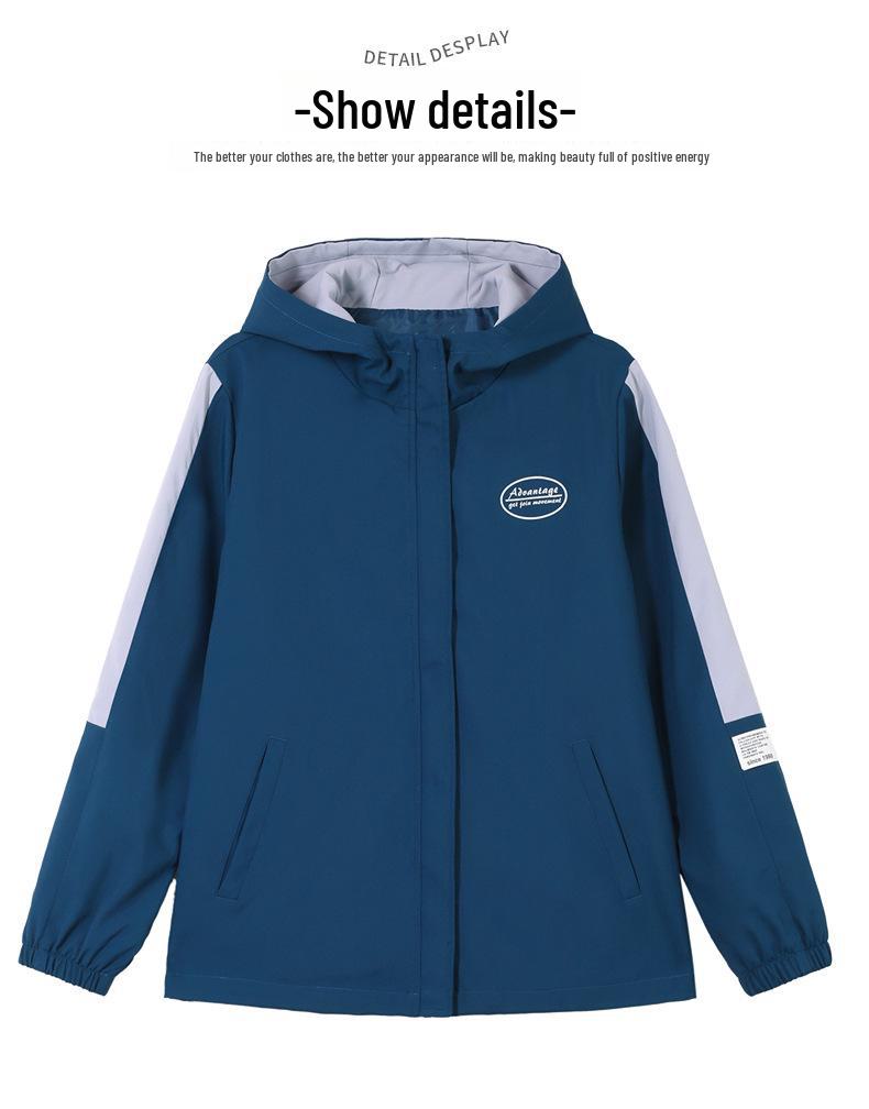 Women's Thin Hooded Jacket: 2025 Spring/Autumn Korean Style Versatile Short Casual Top for Middle-Aged Moms