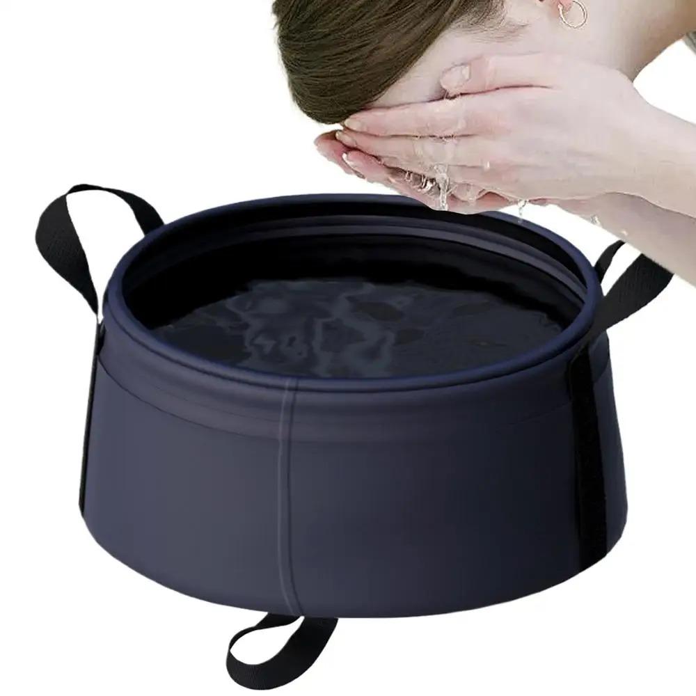 Collapsible Portable Wash Basin Large Capacity Foldable Washbasin Basket  For Kitchen