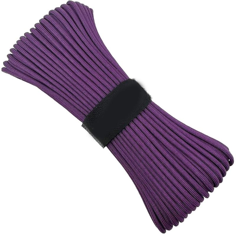 Paracord Rope Tent Cord Clothesline Rope, 7 Strand Parachute Cord Survival Cord 98ft Paracord Tent Rope Tent Paracord