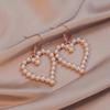 Bohemian Heart Pearl Earrings - Stylish Accessories for Women