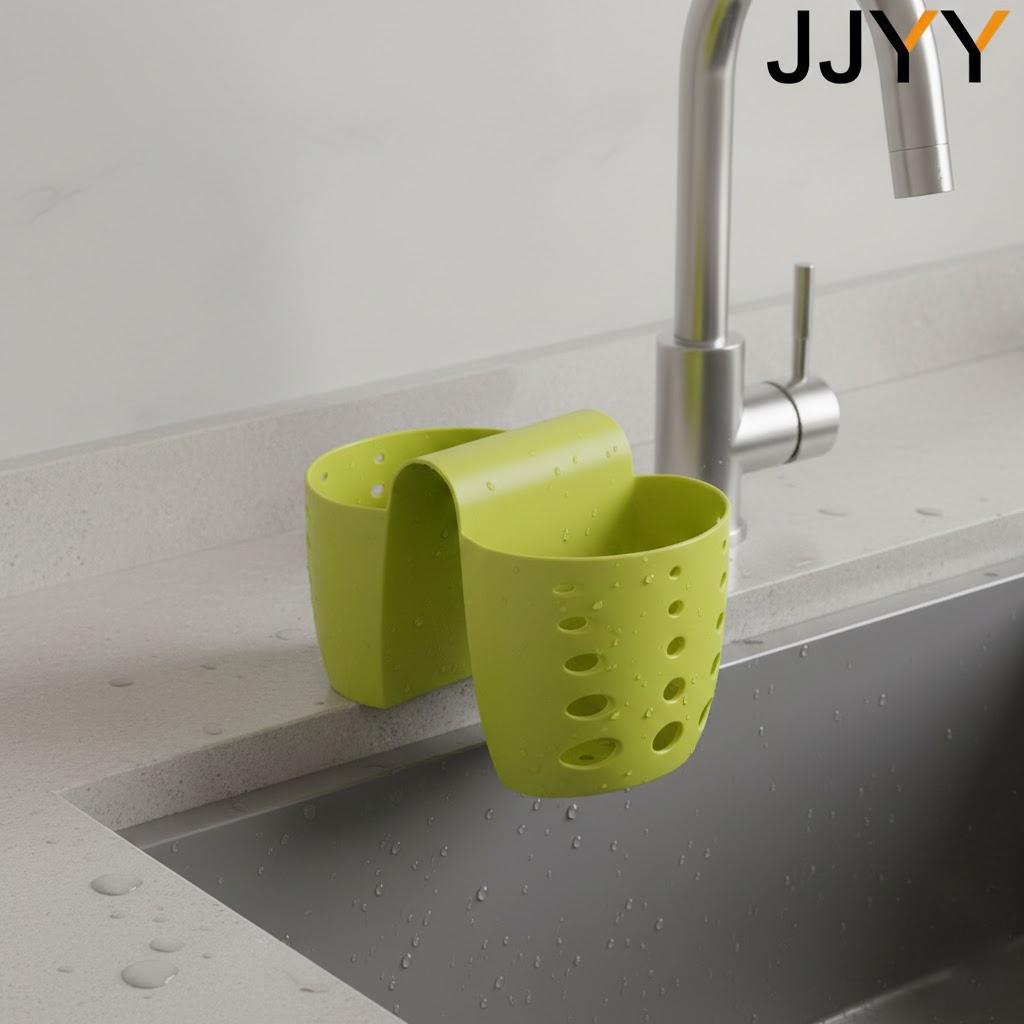 Adjustable Soap Sponge Shelf Organizer Bathroom Faucet Holder Rack Kitchen Sink Holder Hanging Drain Basket Kitchen Accessories