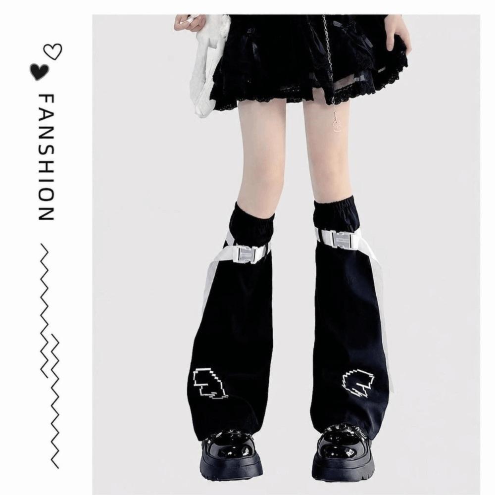 Wing Design Leg Socks Cover Trumpet Shaped High Tube Socks Boot Cuffs Cover Stockings For Women