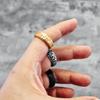 Viking Ring 316L Stainless Steel Rotatable Spin Men Jewelry Punk Rock Gift for Boyfriend Top Quality