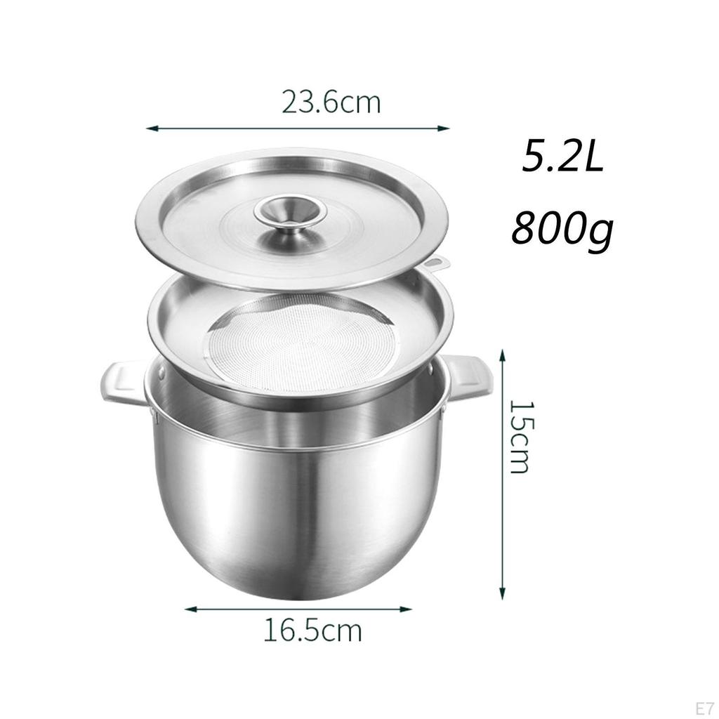 Speckfettbehälter Dose Küchenölfilter Flasche Lebensmittelfilter Topf