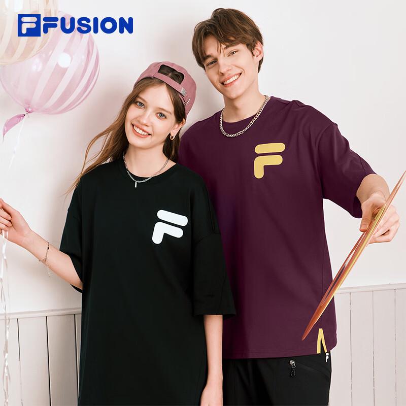 

FILA FUSION Horn Graphic Loose Fit Short Sleeve T-Shirt S