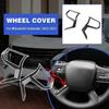 2Pcs Steering Wheel Cover Decoration Frame Trim Replacement for Mitsubishi Outlander 2023 Car