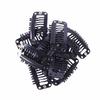 1000 Stück/Beutel 3,2 cm Clips 9-Zahn Schnappkamm Perückenclips mit Gummi für Haarverlängerung Perücken Tressen Haarteil DIY Clips