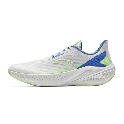 Lingfeng Simple Versatile Rebound Height-Increasing Lightweight Breathable Low-Top Casual Running Shoes Men Sneakers White Blue Green 912525521-2