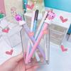 Clear Plastic Pen Pencil Holder, Clear Makeup Brush Holder Cup Storage Office Desktop Desk Table Stationery Organizer