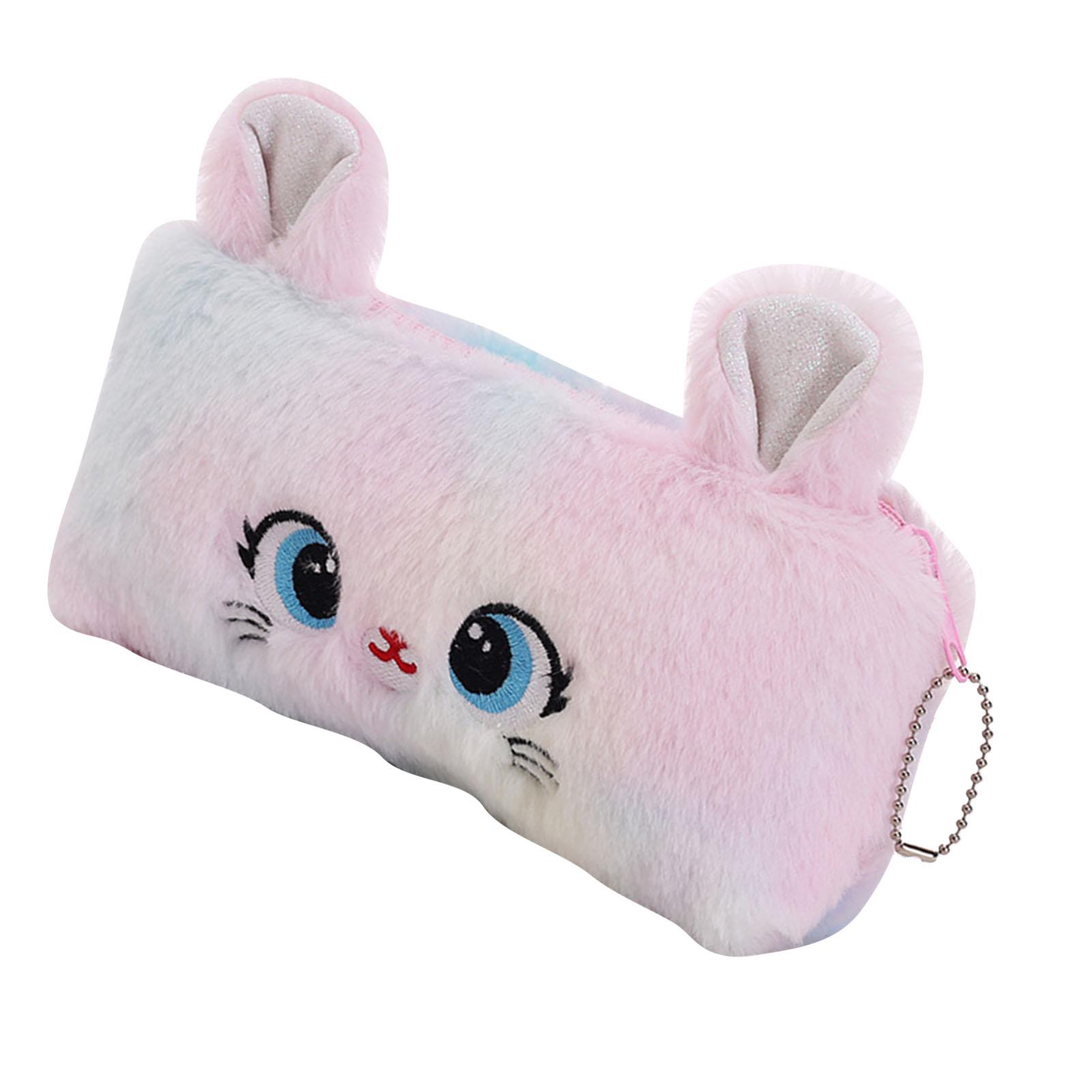 

Plush Pencil Case Cartoon Cute Cat Shape Large Capacity Pencil Pouch Soft Fashionable Pen Case for Student