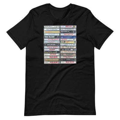 CLASSIC COUNTRY MUSIC OUTLAWS Cassette Stack Graphic Tee Shirt Unisex 100% Cotton T-shirt Mens Tees Top