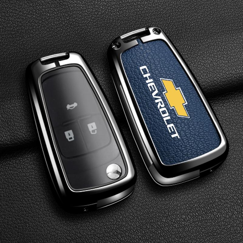 For Chevrolet Onix Equino Orlando Cruze Spark Sonic Camaro Volt Bolt Trax Malibu Blazer Traverse Seeker Alloy Car Key Case Cover