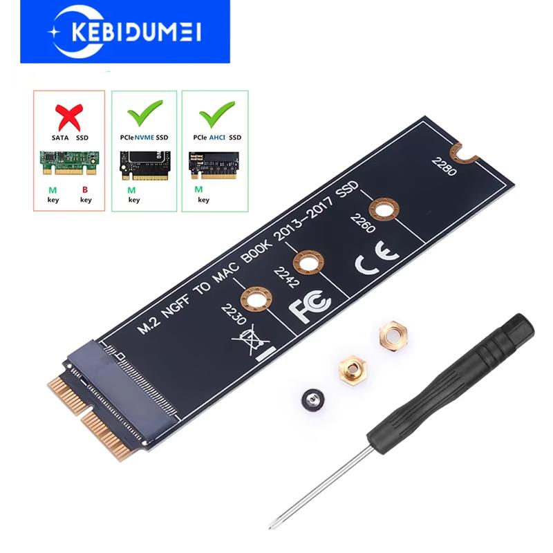 M.2 NVME SSD Case Convert 2013-2017 NGFF PCIE To M2 Adapter for A1465 A1466 A1398 A1502 PCI-E PCI Express M Key Connector
