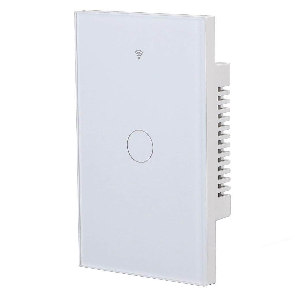 Touch Smart Switch Wall Mounted 10A Tempered Glass Panel Intelligent WiFi Touch Switch for Home 90‑250V