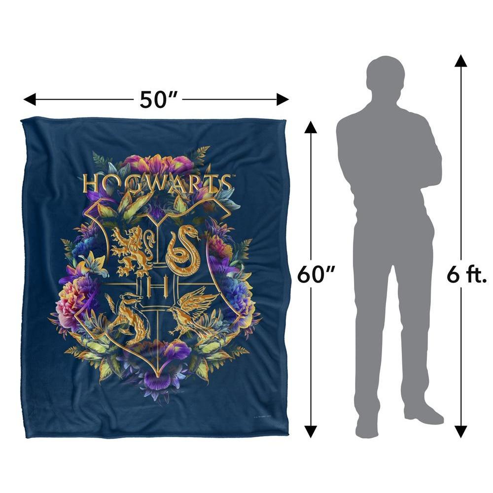 Harry Potter Hogwarts Floral Blanket