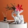 1 Stück Nordic Minimalistisches Elegantes Göttinnen-Blumenarrangement Harz-Ornament für Wohnzimmer Eingang Geeignet für Tee